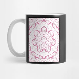 Light Pink Star Geometric Mandala Symbol Mug